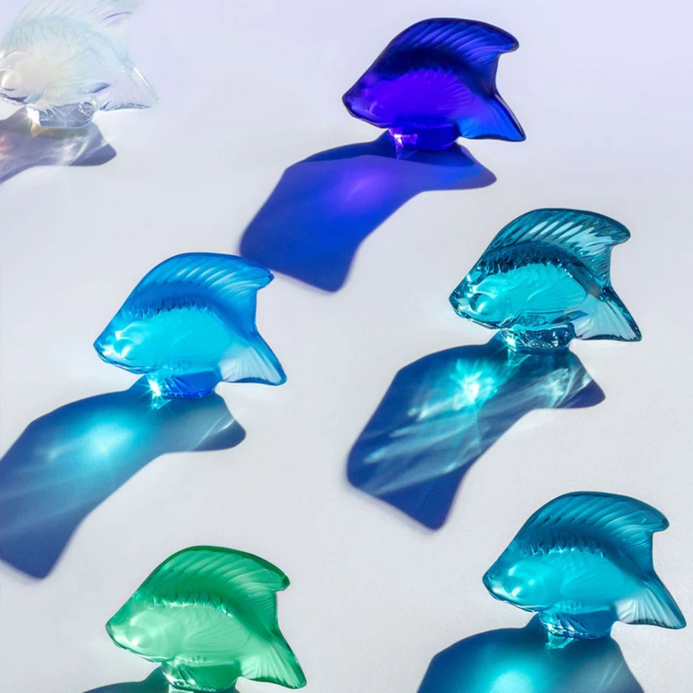 Lalique Scultura in cristallo Poisson