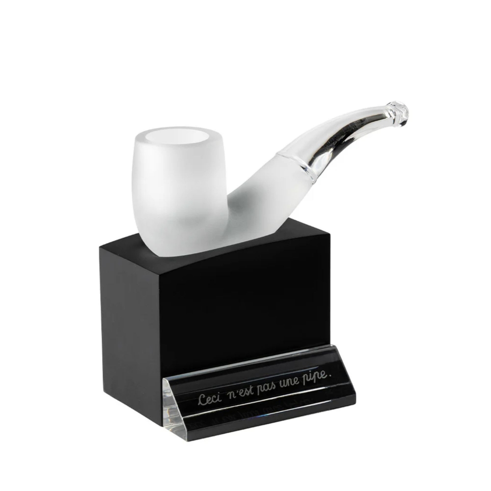 Lalique La Trahison des images, René Magritte and Lalique Crystal Sculpture, 2023