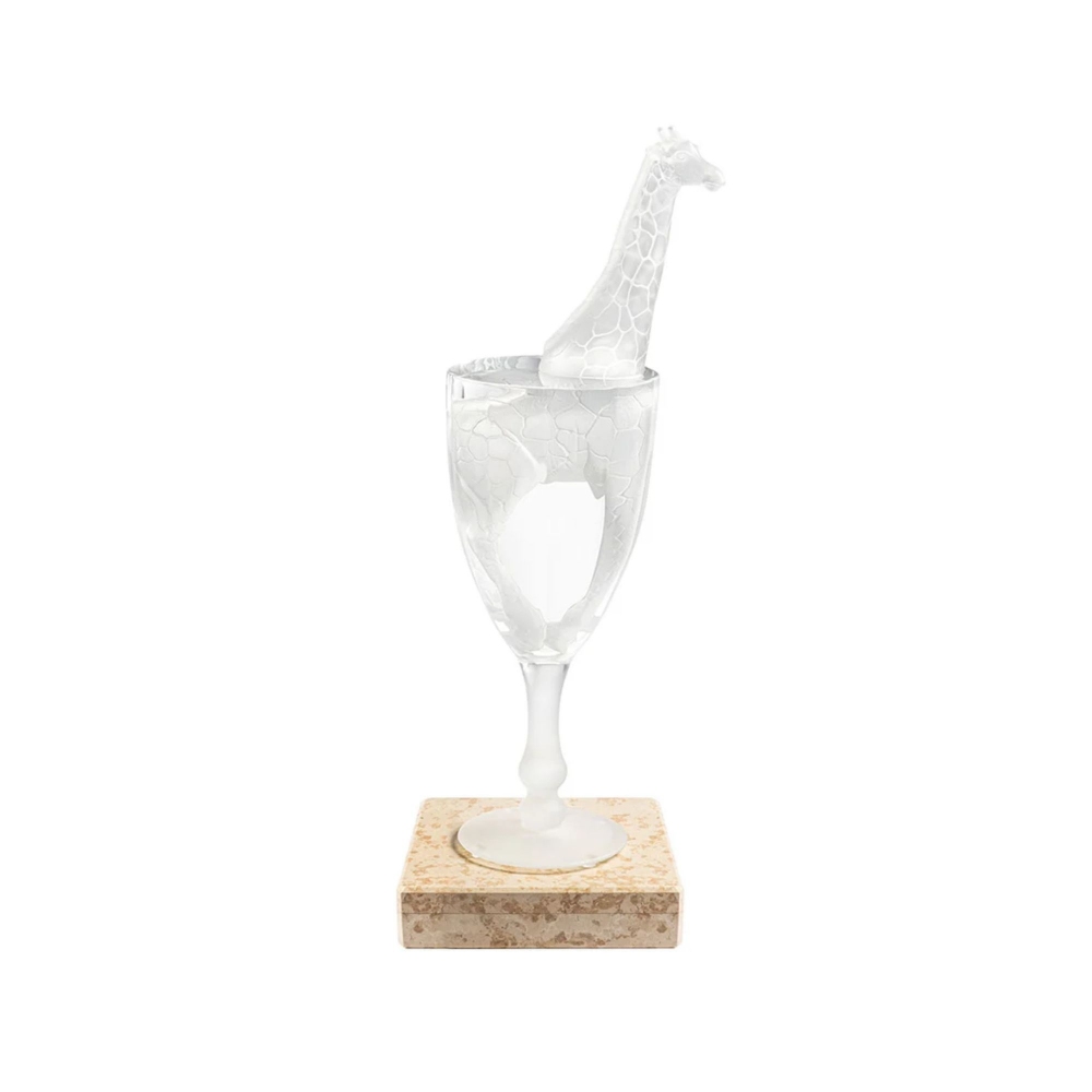 Lalique Scultura in cristallo Le Bain de Cristal, René Magritte et Lalique, 2023