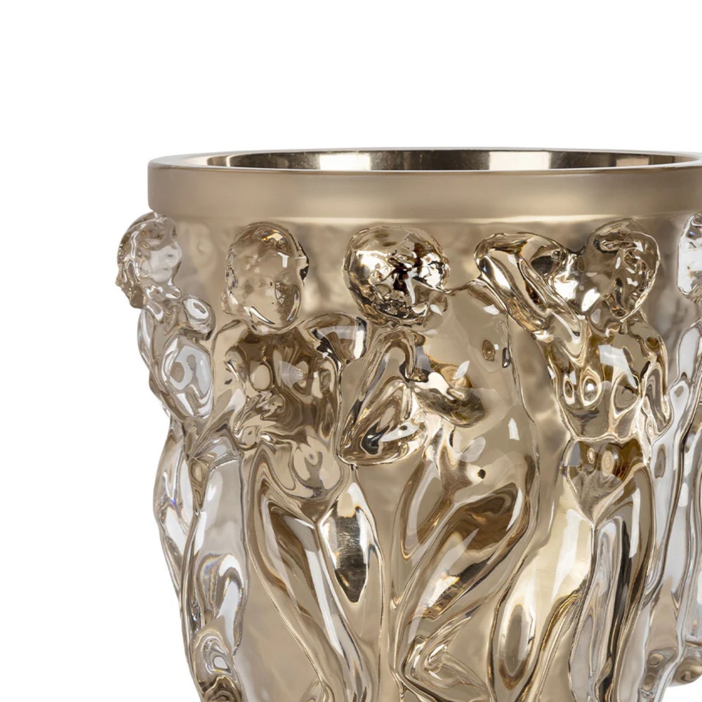 Lalique Vaso in cristallo Bacchantes Lustré Or XXL - Edizione limitata e numerata