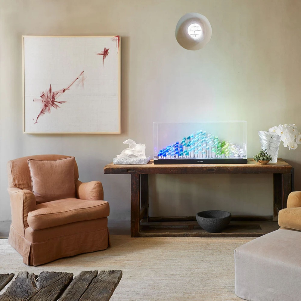 Lalique Vaso in cristallo Carpes Koi