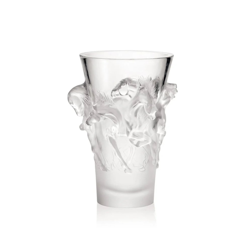 Lalique Vaso in cristallo Equus -...