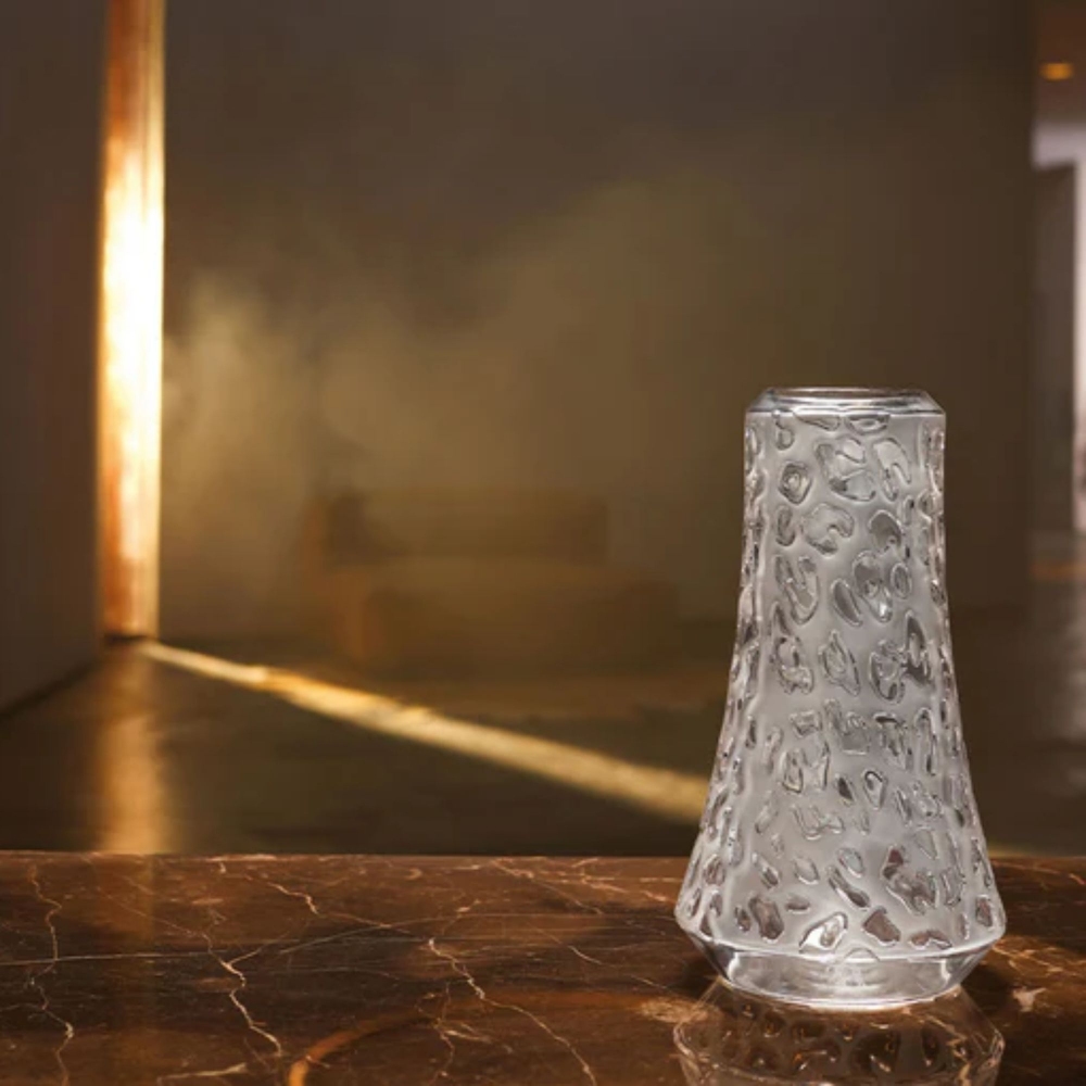 Lalique Vaso in cristallo Panthère Incolore