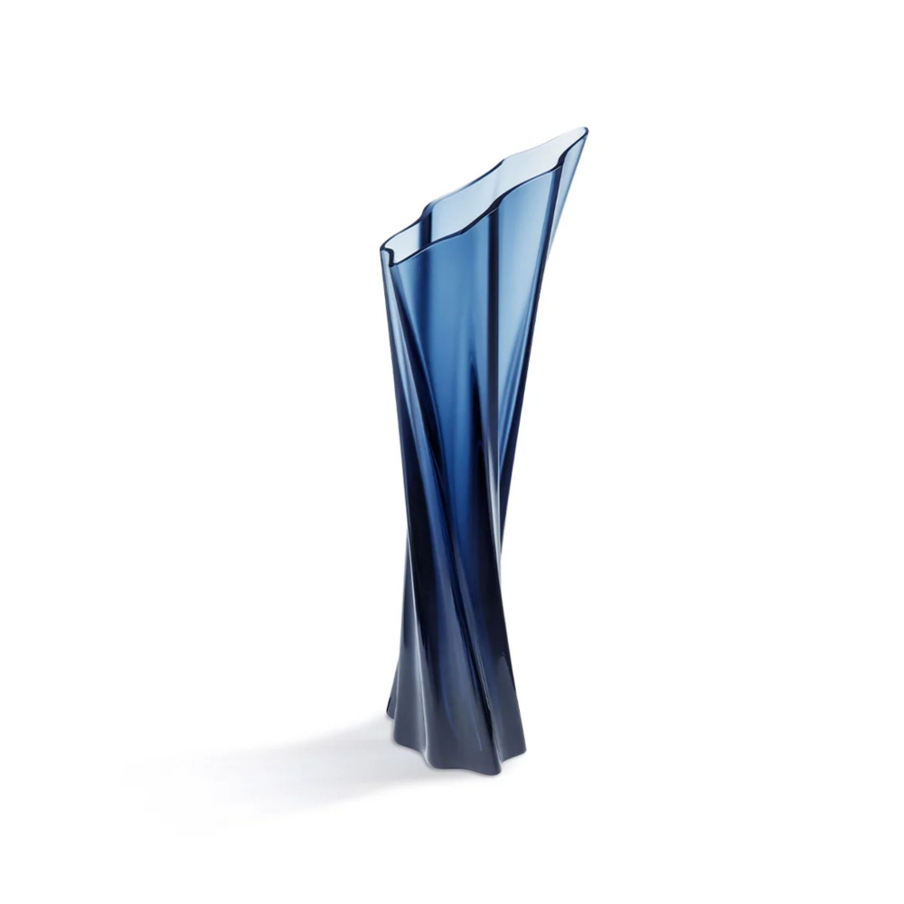 Lalique Tandrillah Bleu Nuit Crystal Vase - Elisabeth de Portzamparc & Lalique 2019