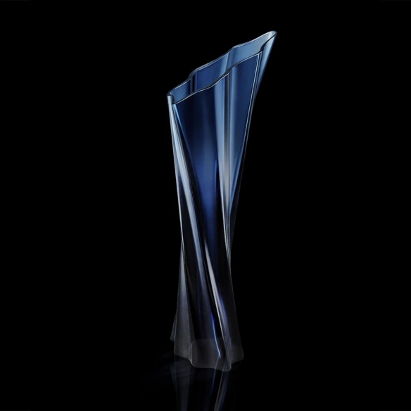 Lalique Vaso in cristallo Tandrillah Elisabeth de Portzamparc & Lalique 2019 Bleu Nuit