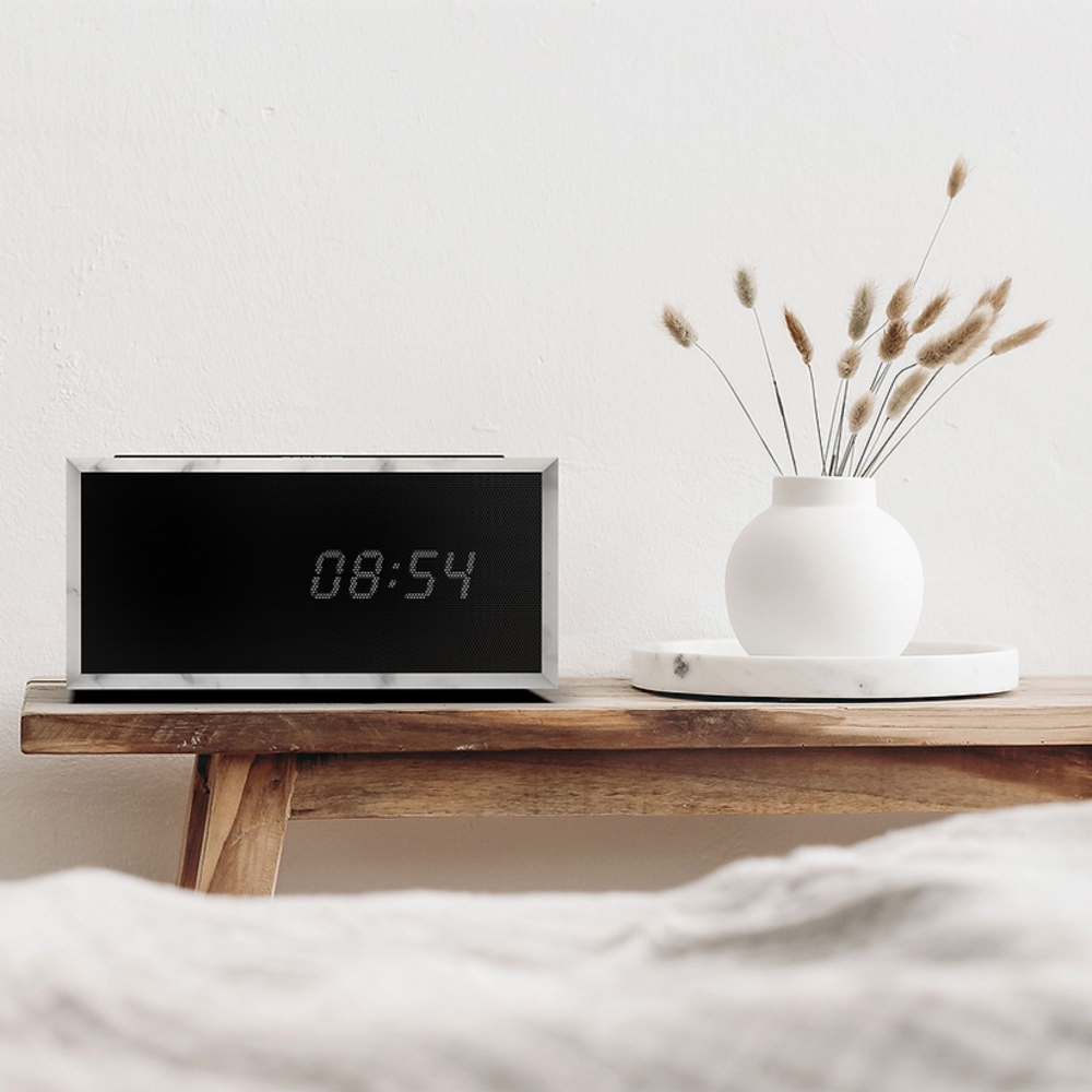 Geneva Time Digital Bluetooth Speaker with Wireless Charging