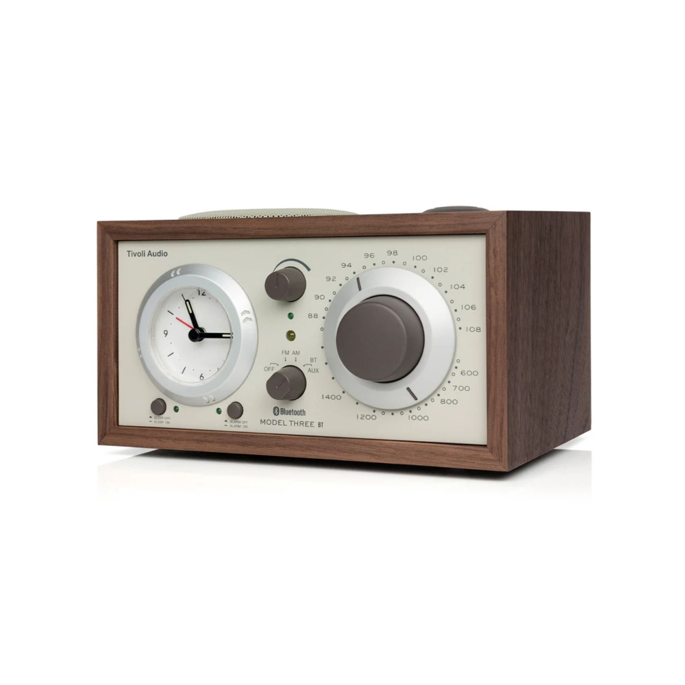 Tivoli Audio Speaker AM/FM/Bluetooth Clock Radio Model Three BT