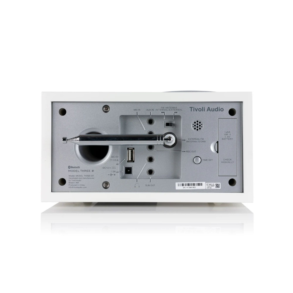 Tivoli Audio Speaker AM/FM/Bluetooth Clock Radio Model Three BT