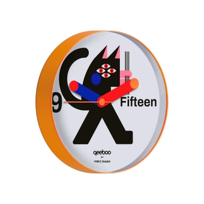 Qeeboo Black Cat Wall Clock 2