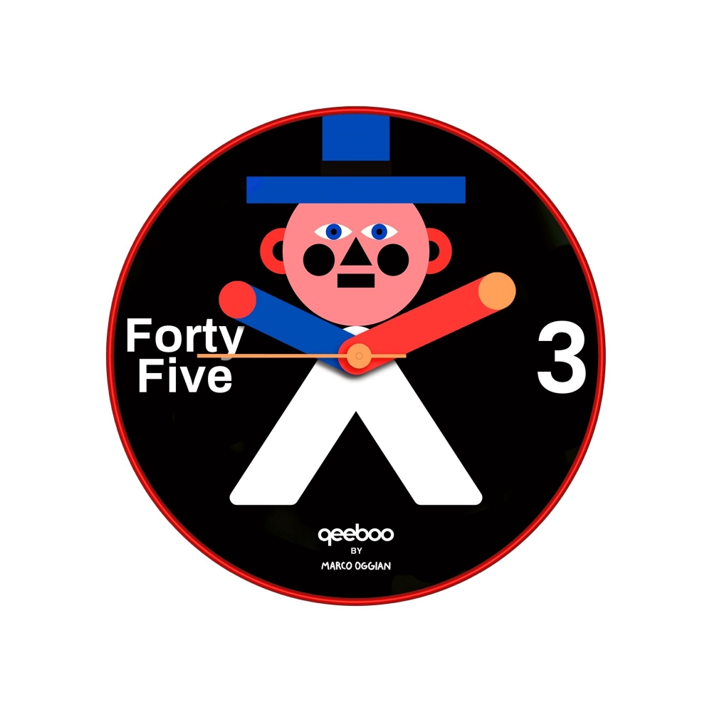 Qeeboo Orologio da parete Mr. Wally