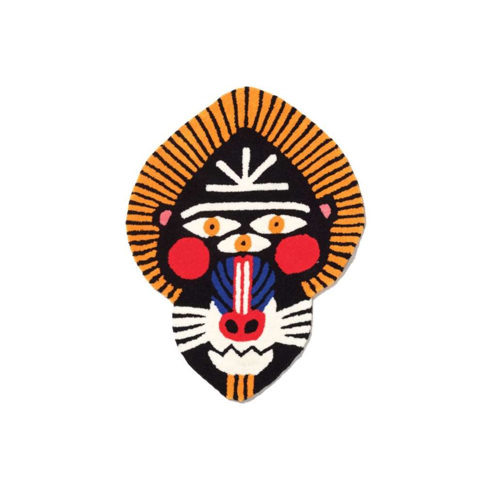 Qeeboo Tappeto sagomato Oggian Drillo