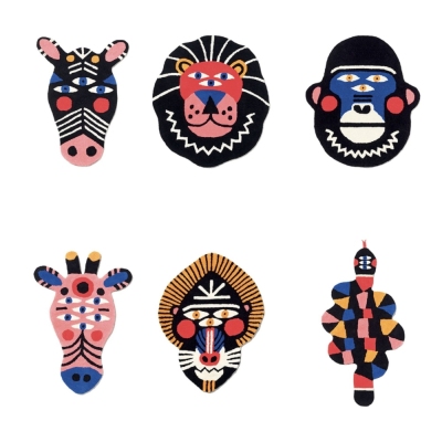 Qeeboo Oggian Leo Shaped Rug 2