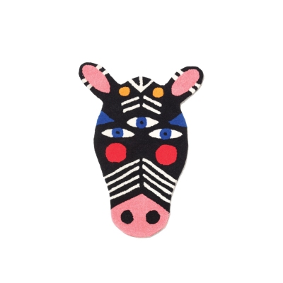 Qeeboo Oggian Zibra Shaped Rug