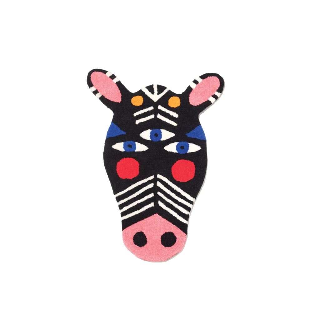 Qeeboo Oggian Zibra Shaped Rug