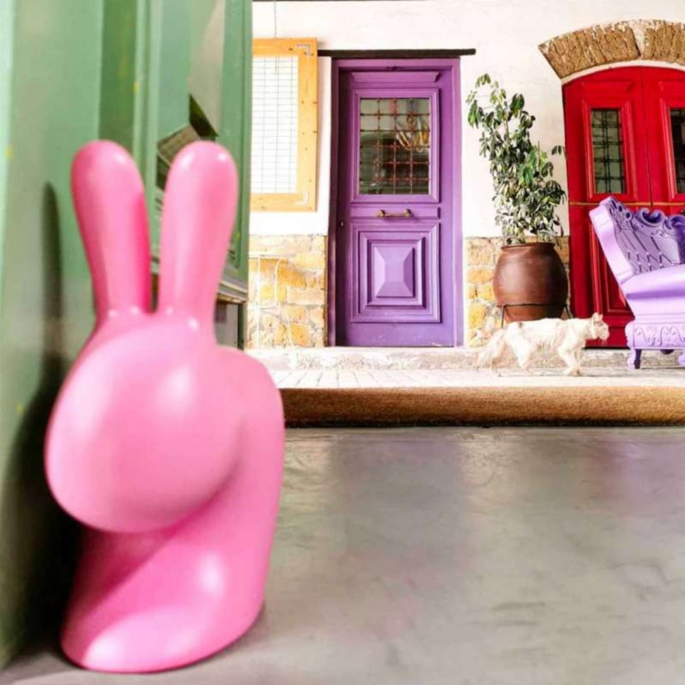 Qeeboo Rabbit XS Velvet Doorstopper