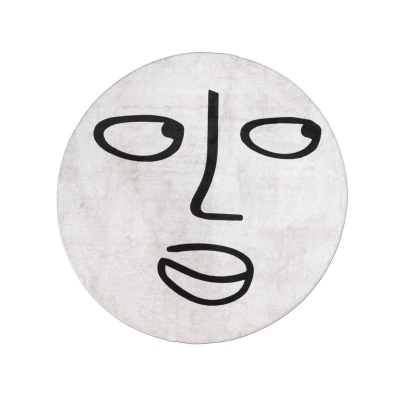 Qeeboo Silent Moon Round Rug