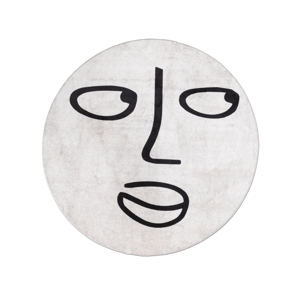 Qeeboo Silent Moon Round Rug