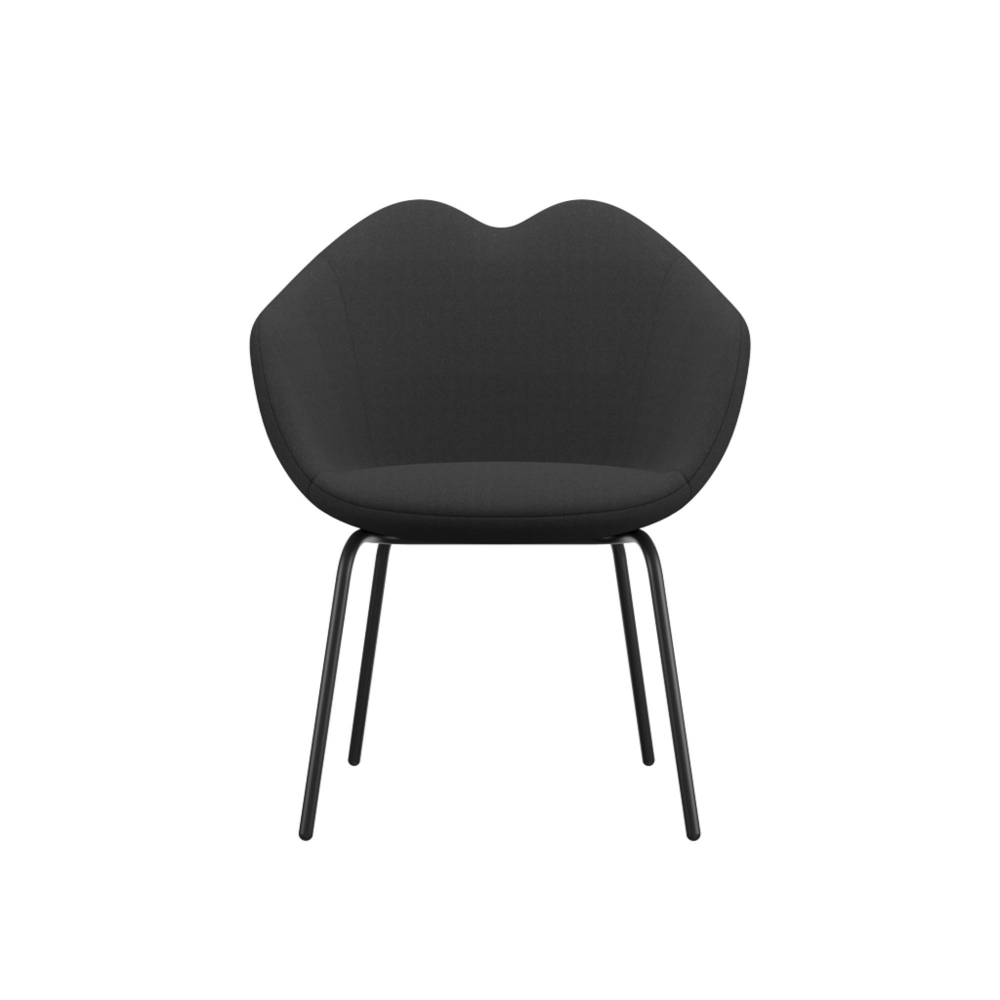 Qeeboo XOXO Fabric Chair - Four-legged Base