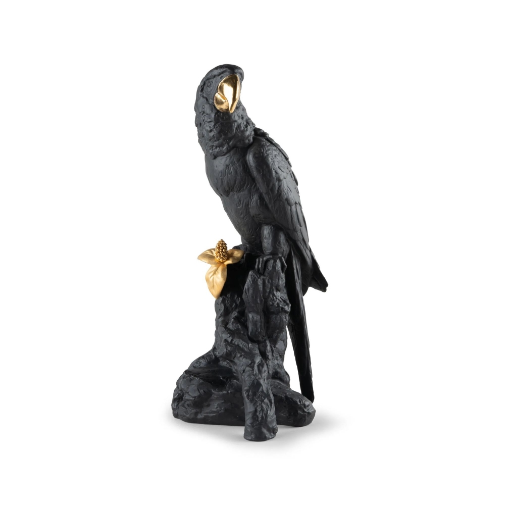 Lladró Ara Black-Gold Porcelain...