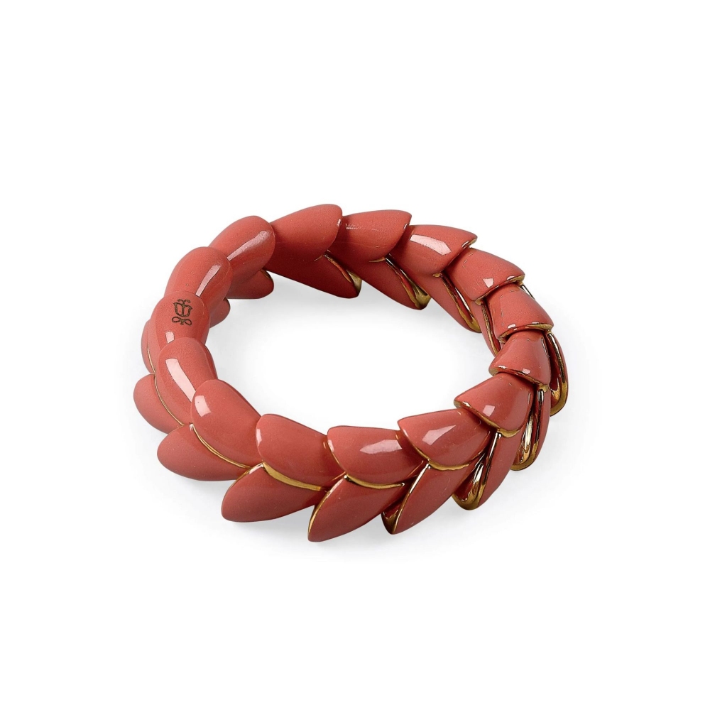 Lladró Heliconia Coral Bracelet