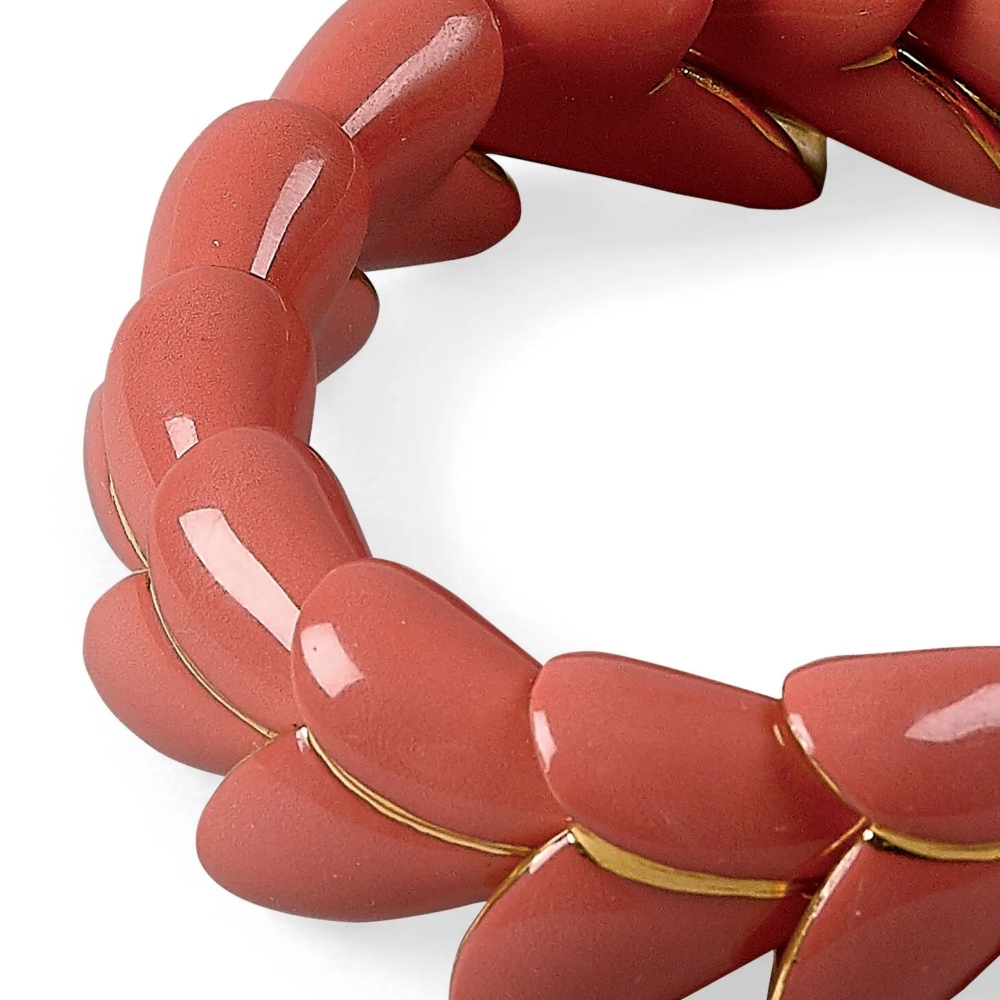 Lladró Heliconia Coral Bracelet