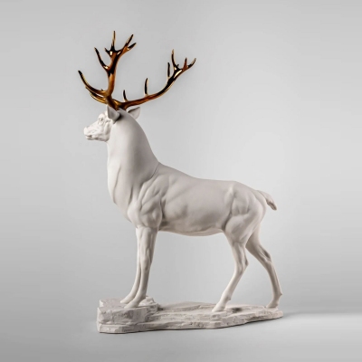 Lladró Deer White/Copper... 2