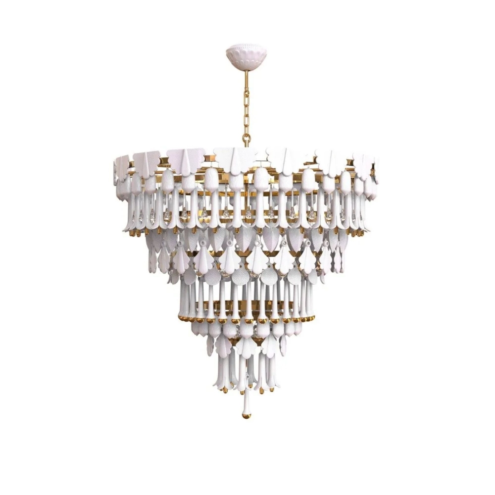 Lladró Seasons Porcelain Chandelier...