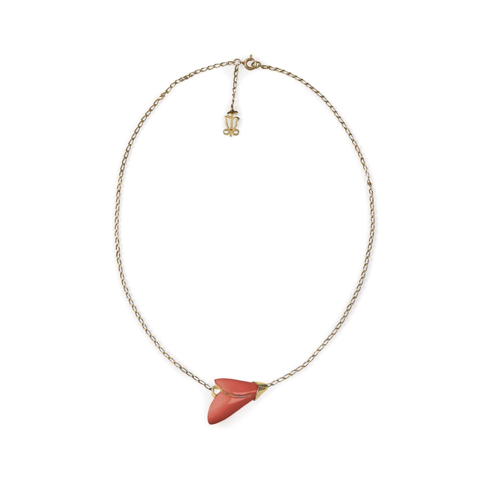 Lladró Heliconia Coral Pendant
