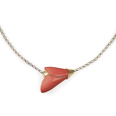 Lladró Heliconia Coral Pendant 2