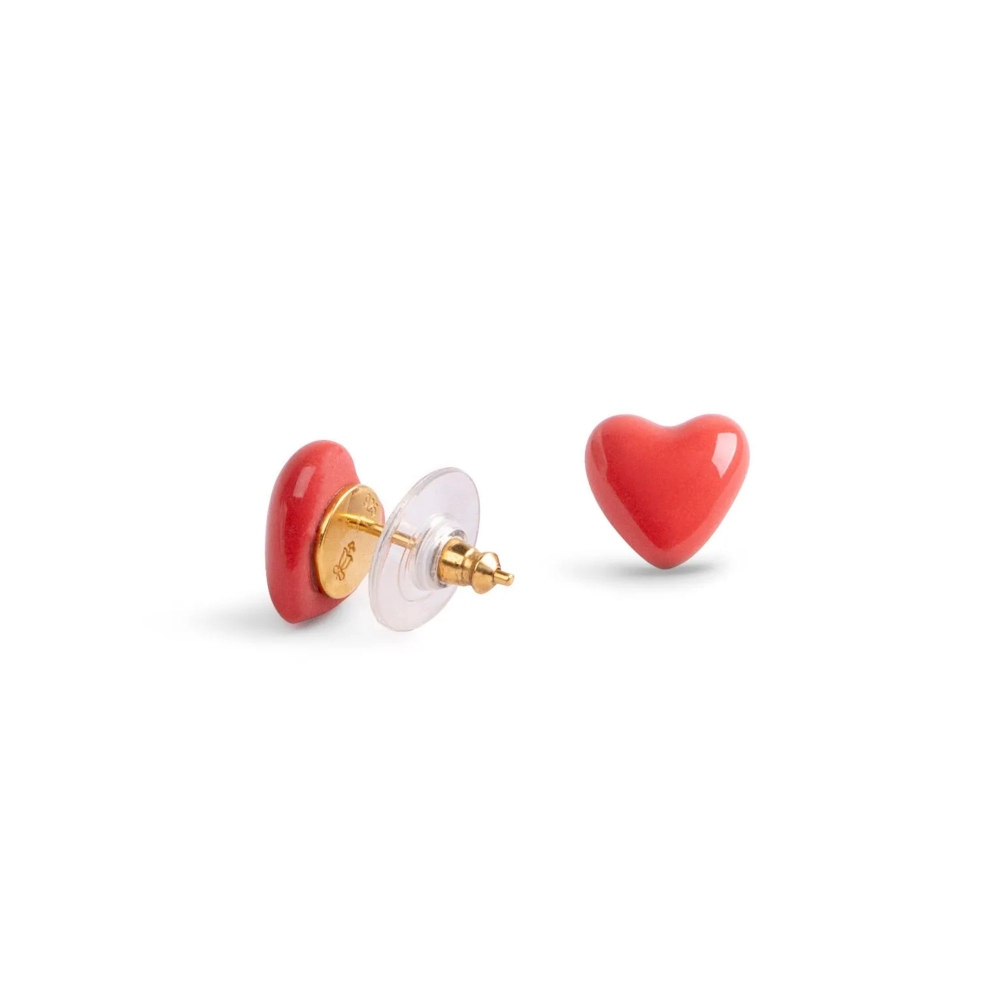 Lladró Dritto Al Cuore Stud Earrings