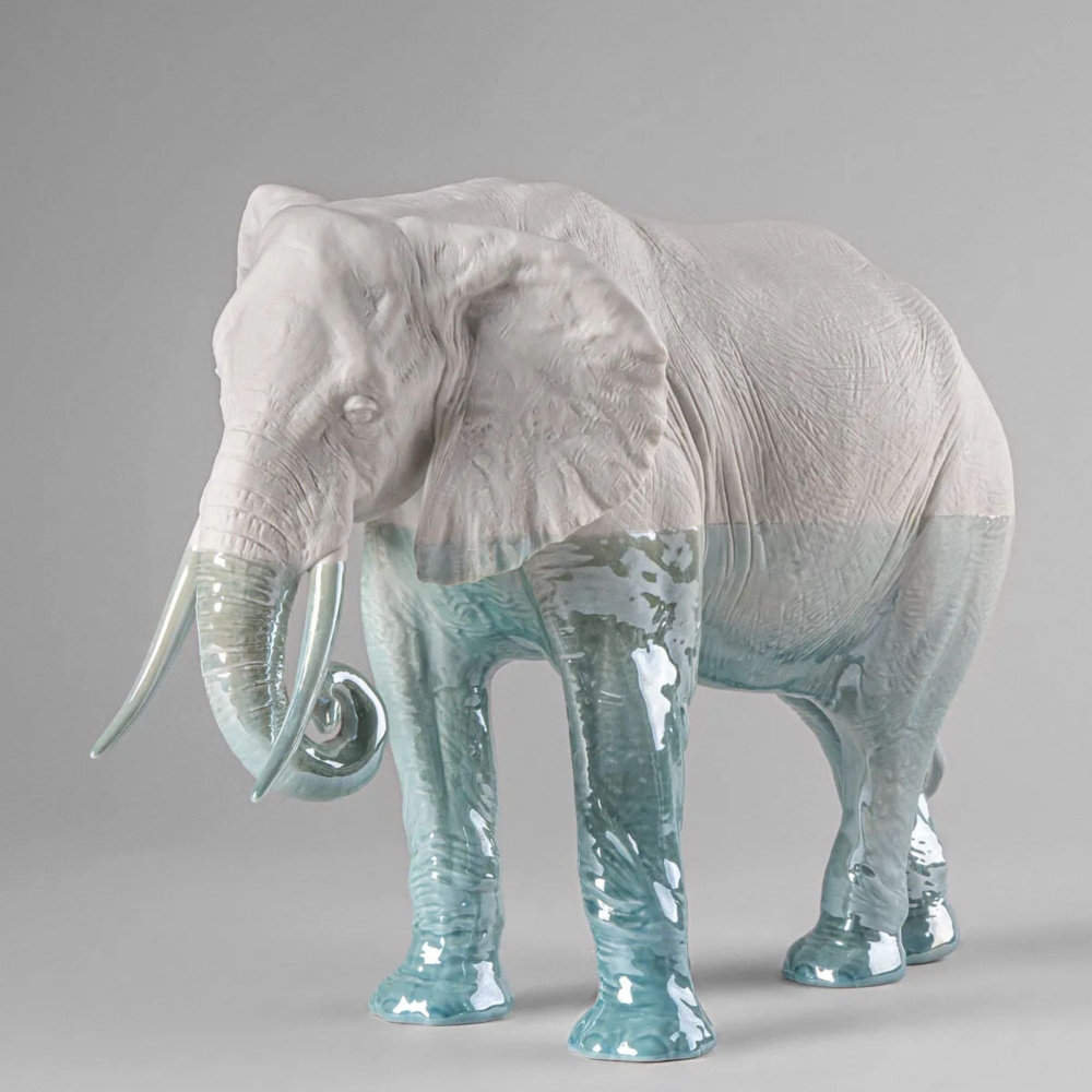 Lladró Underwater Elephant Sculpture