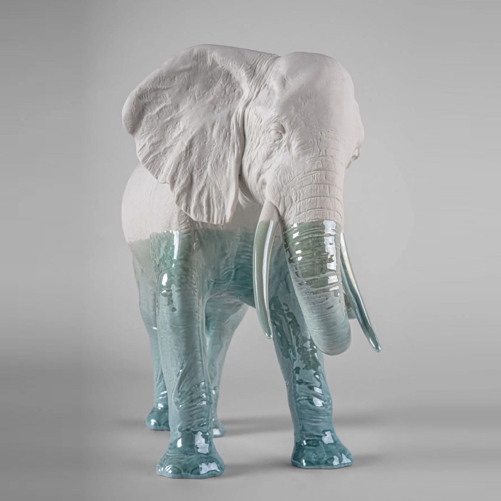 Lladró Underwater Elephant Sculpture