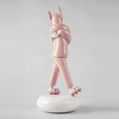 Lladró Embraced Pink Sculpture 2