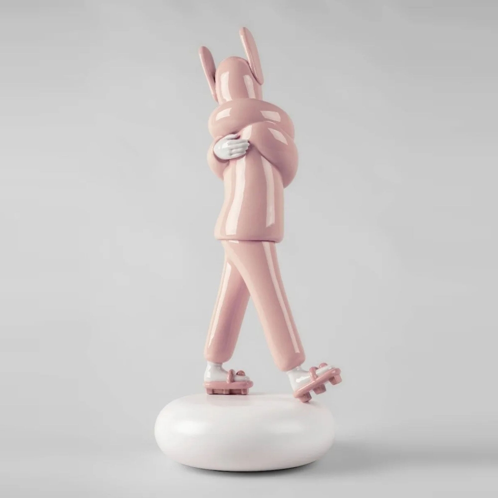 Lladró Embraced Pink Sculpture