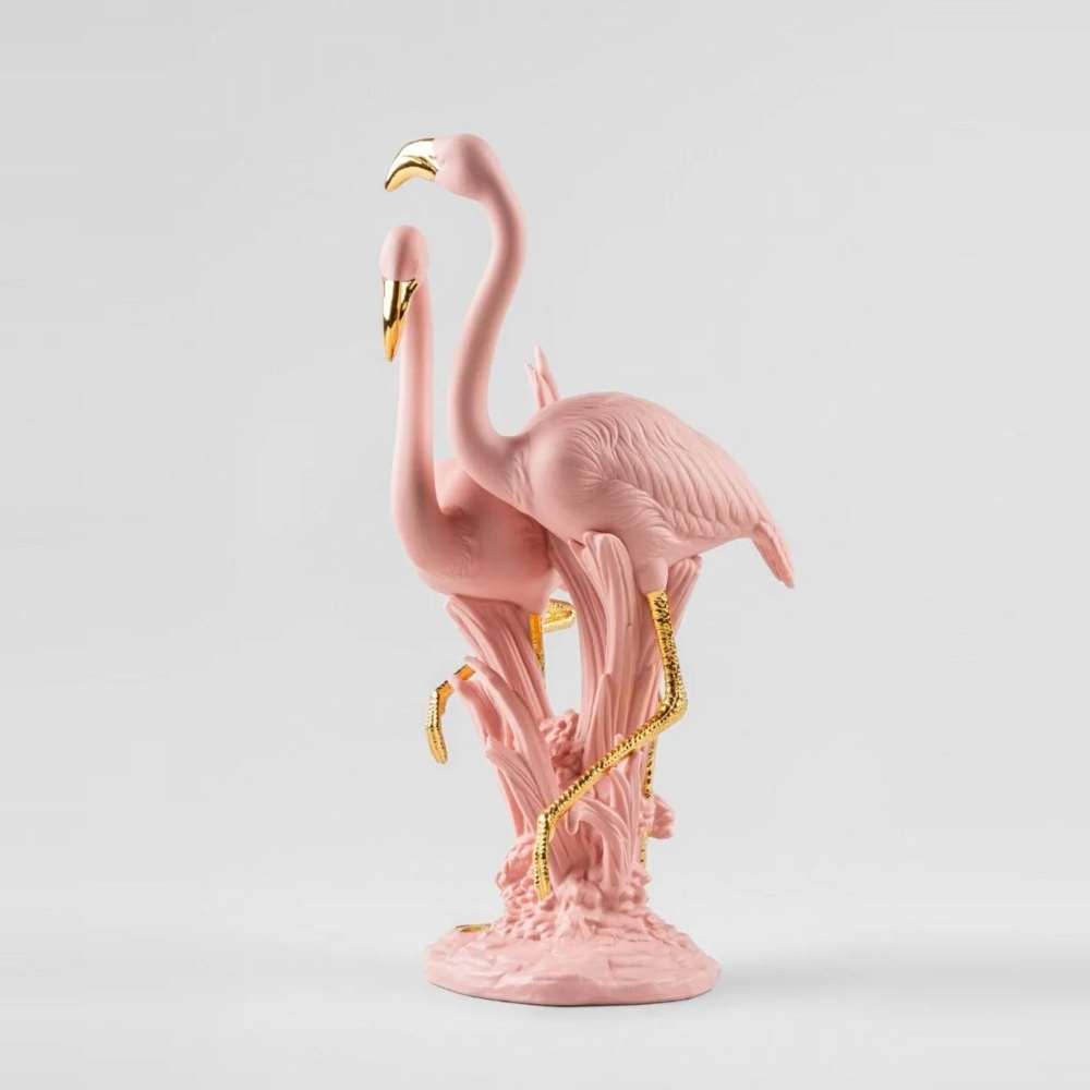 Lladró Flamingos Porcelain Sculpture