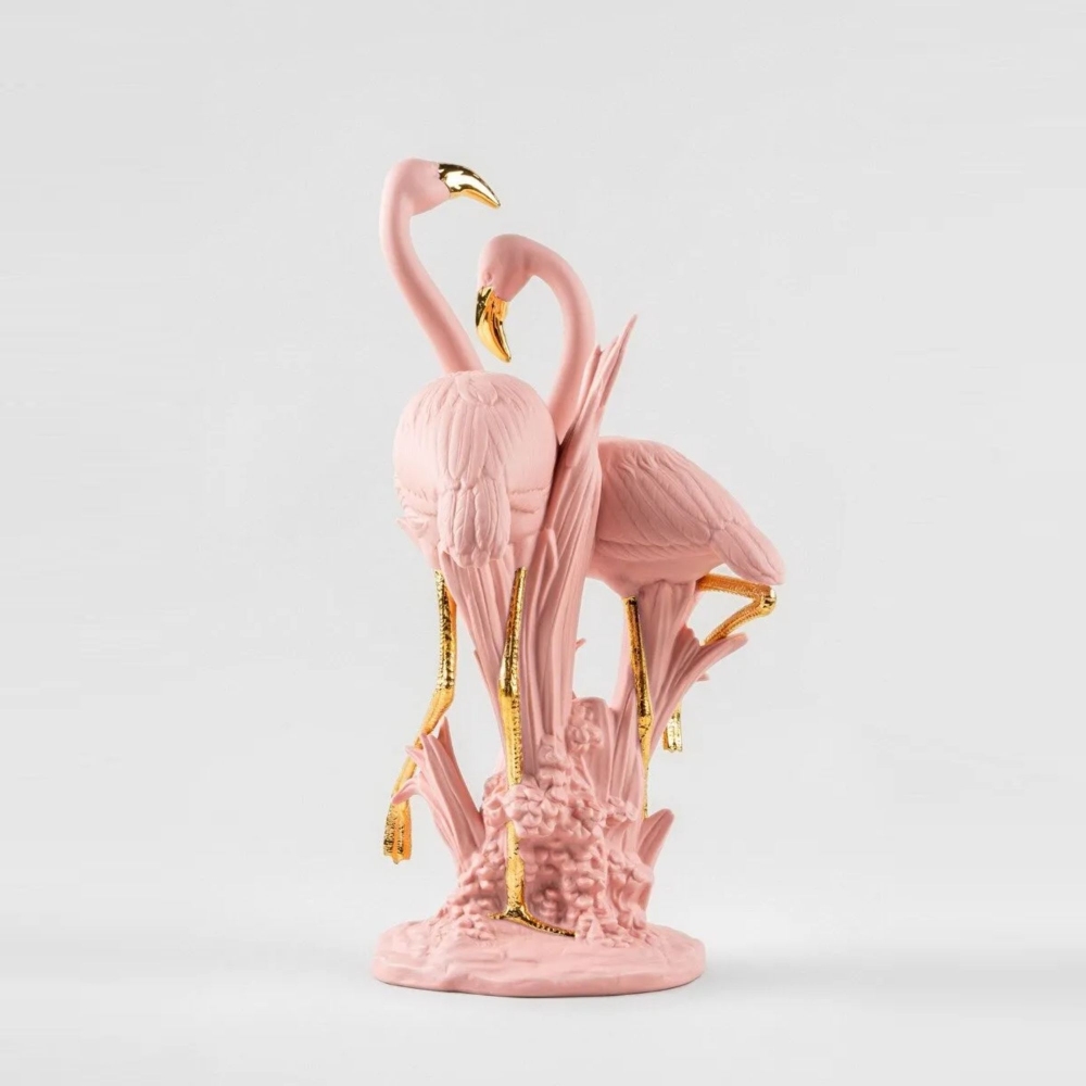 Lladró Flamingos Porcelain Sculpture