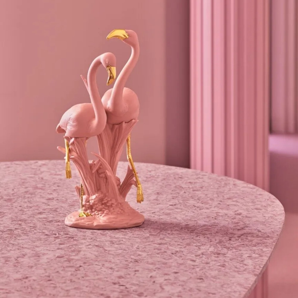 Lladró Flamingos Porcelain Sculpture