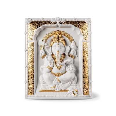 Lladrò Lord Ganesha Decorative wall panel