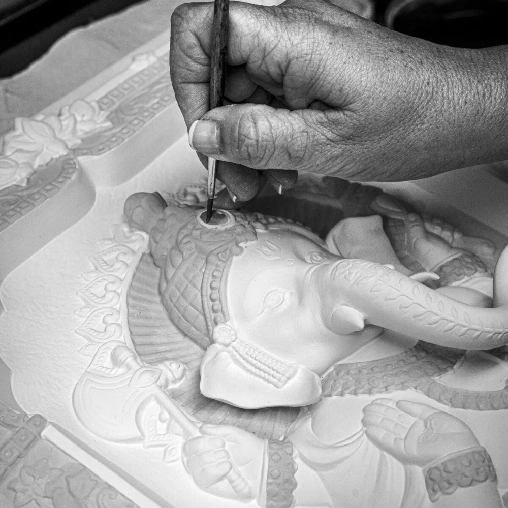 Lladrò Lord Ganesha Decorative wall panel