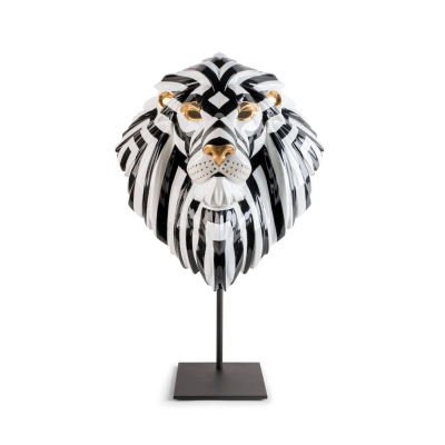 Lladrò Black-Gold Lion Mask... 2