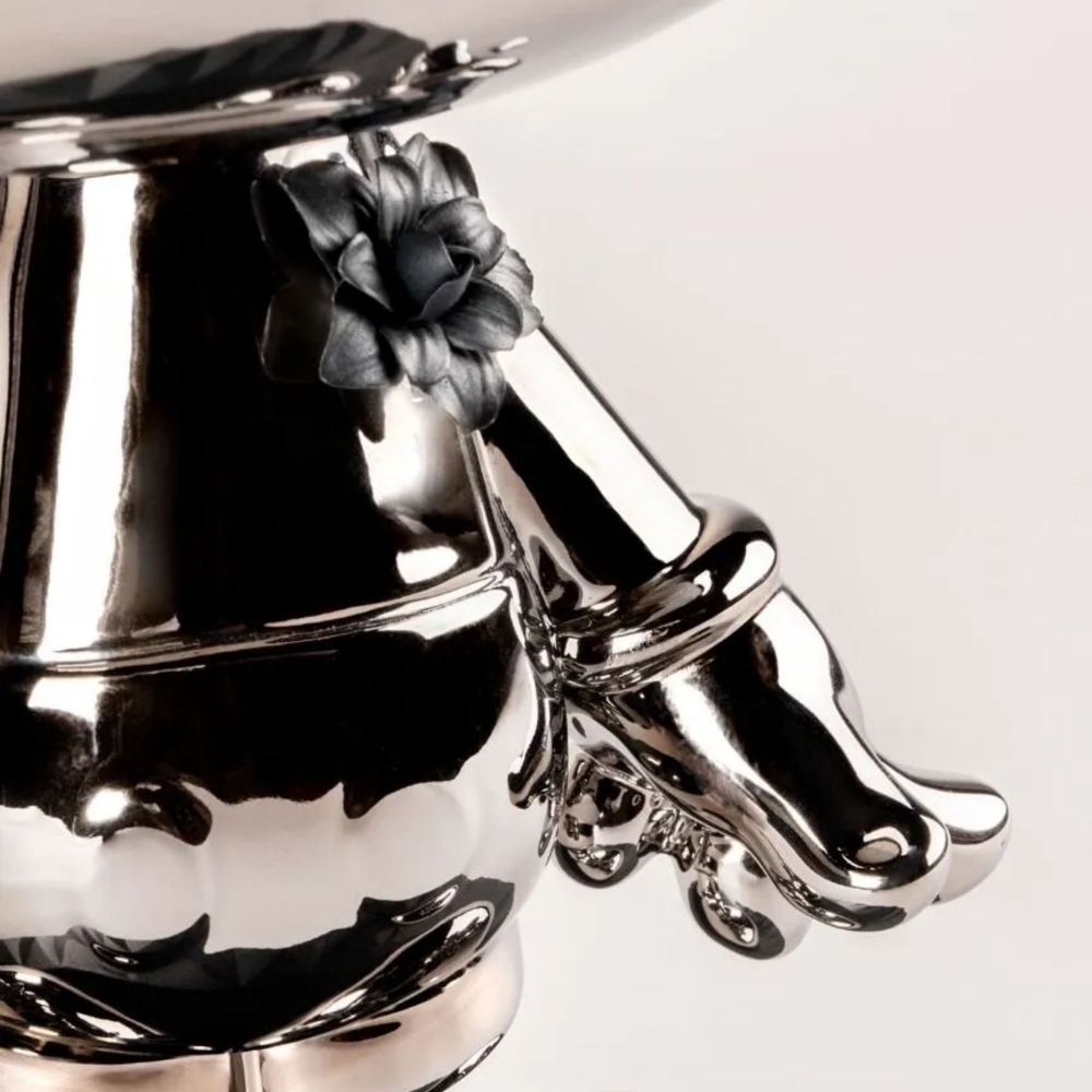 Lladrò Mickey Mouse Platinum Porcelain Sculpture