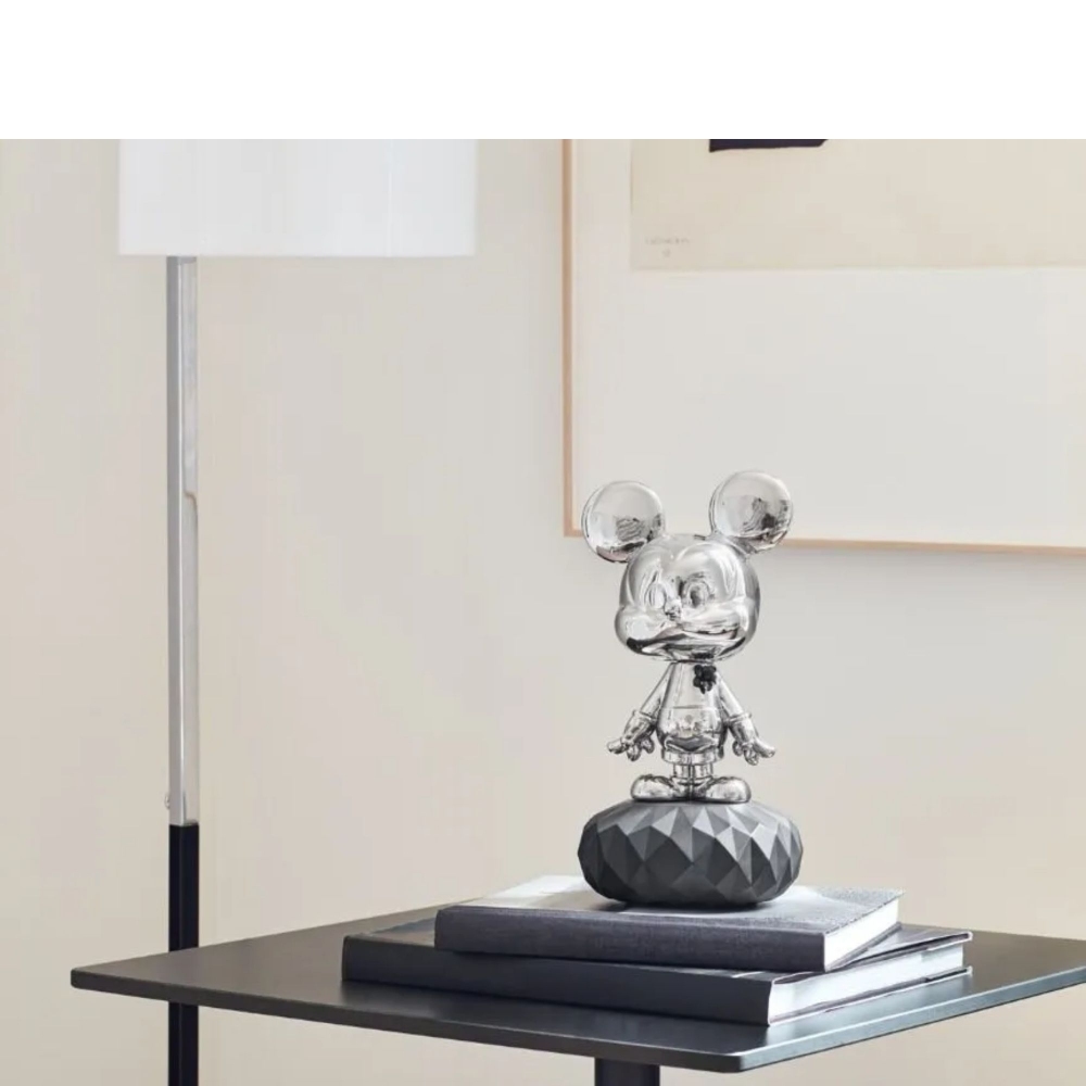 Lladrò Mickey Mouse Platinum Porcelain Sculpture