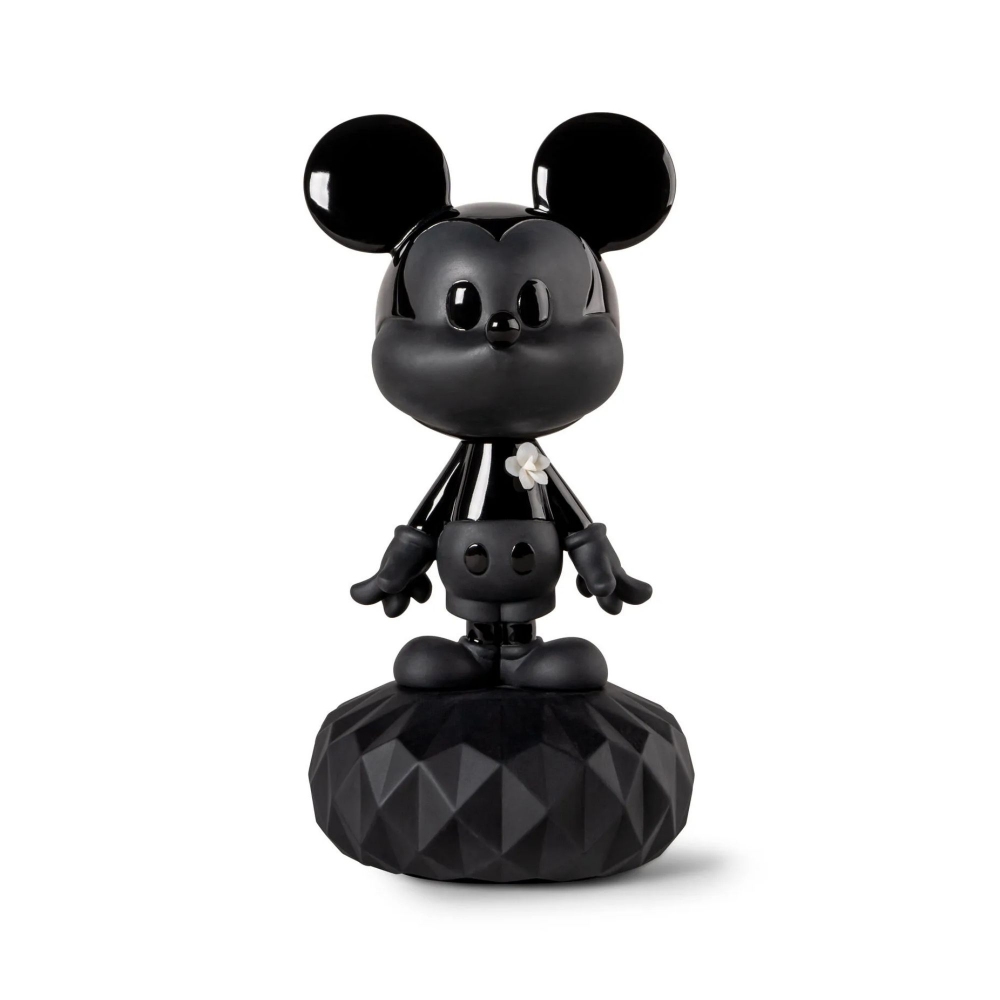 Lladrò Mickey Total Black Porcelain...