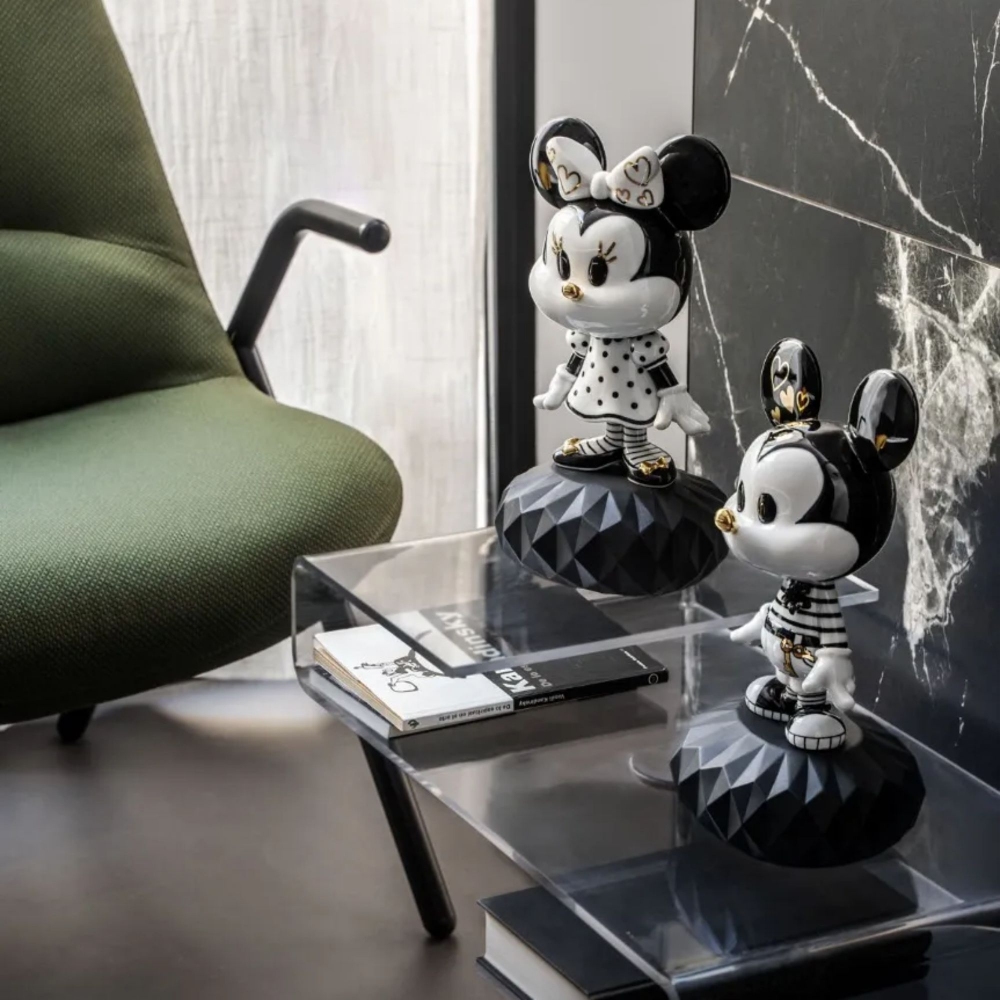 Lladrò Scultura in porcellana Minnie Black and White