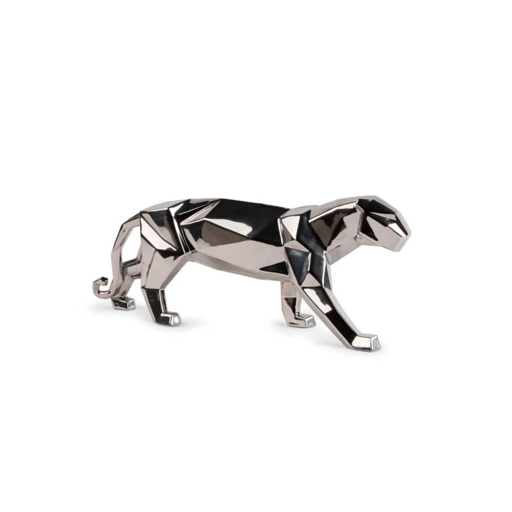 Lladrò Panther Silver Porcelain...