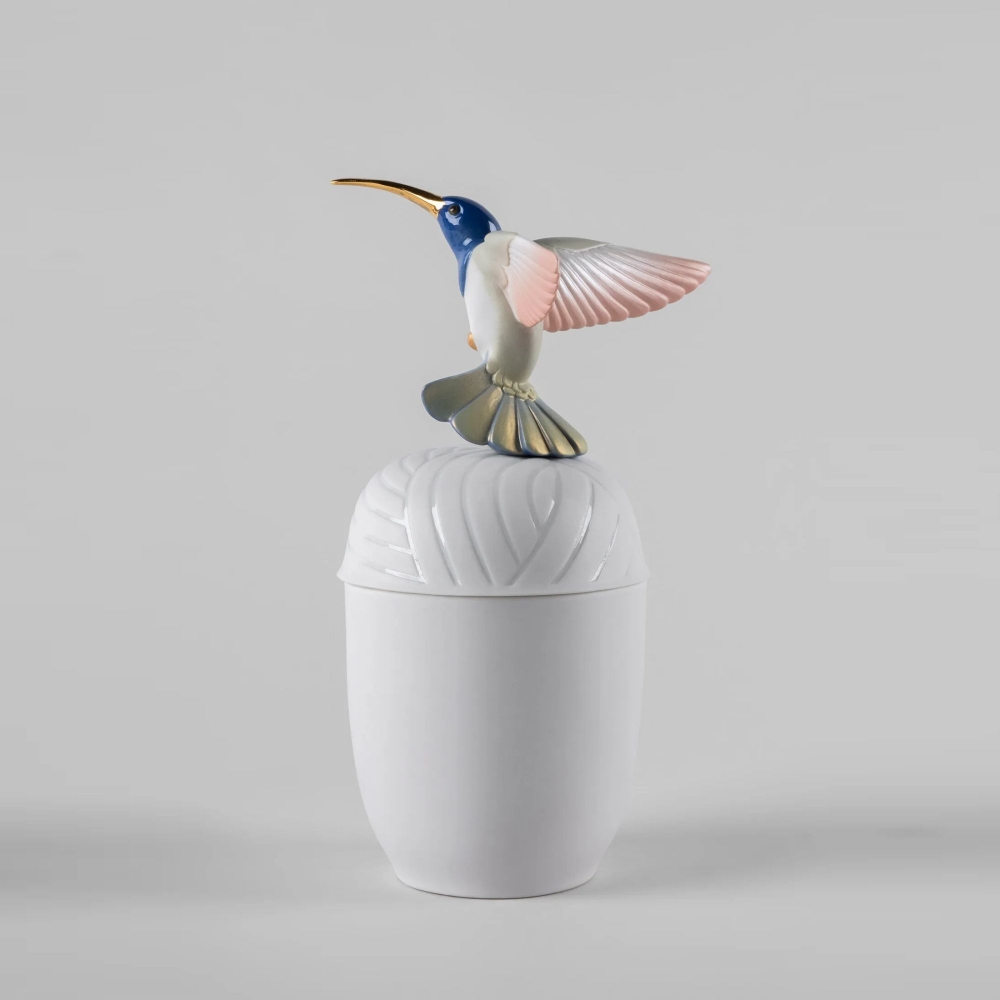 Lladrò Hummingbird Porcelain Box