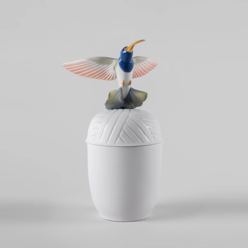 Lladrò Hummingbird Porcelain Box