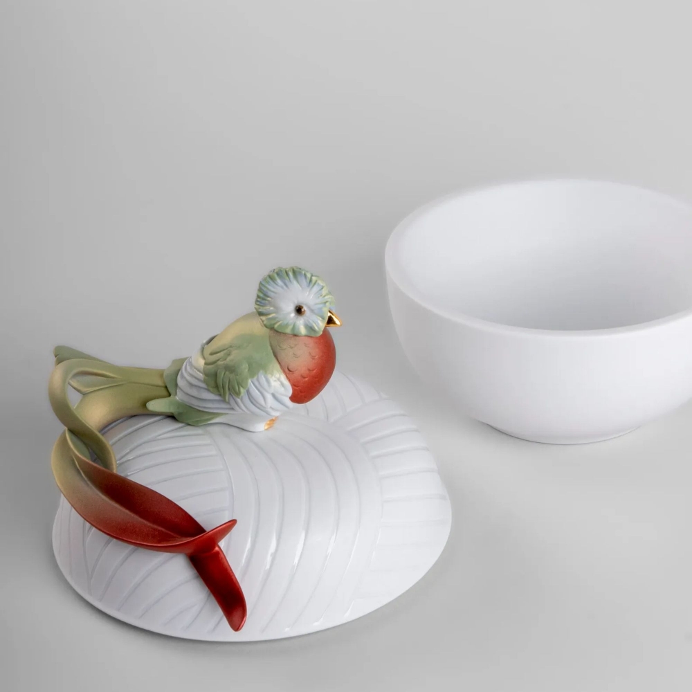 Lladrò Quetzal Porcelain Box