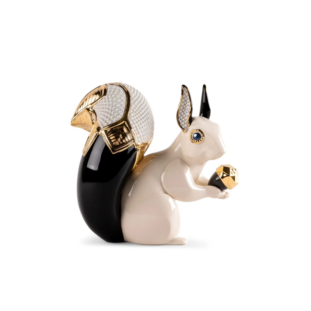 Lladrò Squirrel Jewel Porcelain...