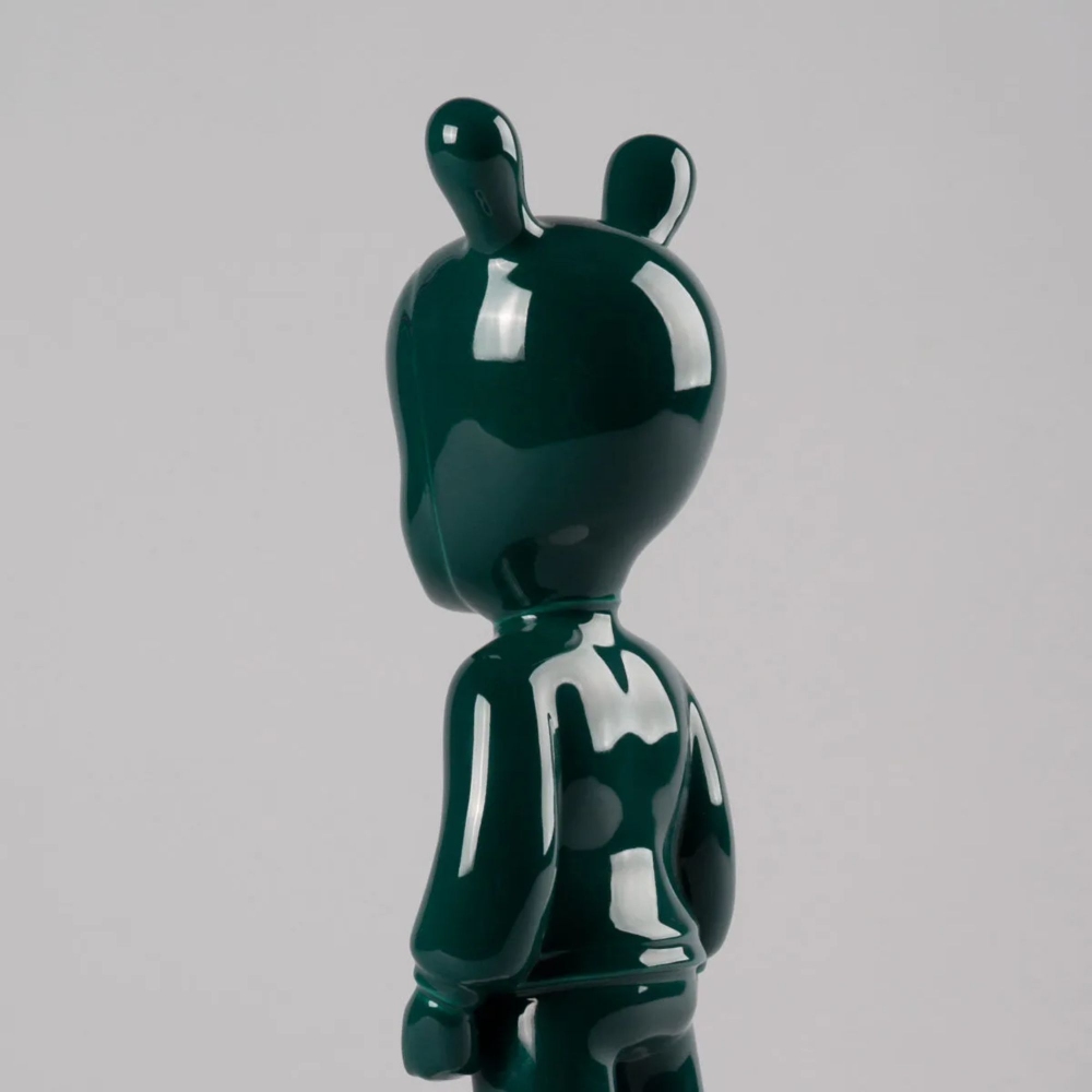 Lladrò The Dark Green Guest Porcelain Sculpture